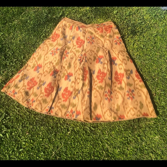 J. Jill Pleated Multi Color Skirt - Picture 4 of 8